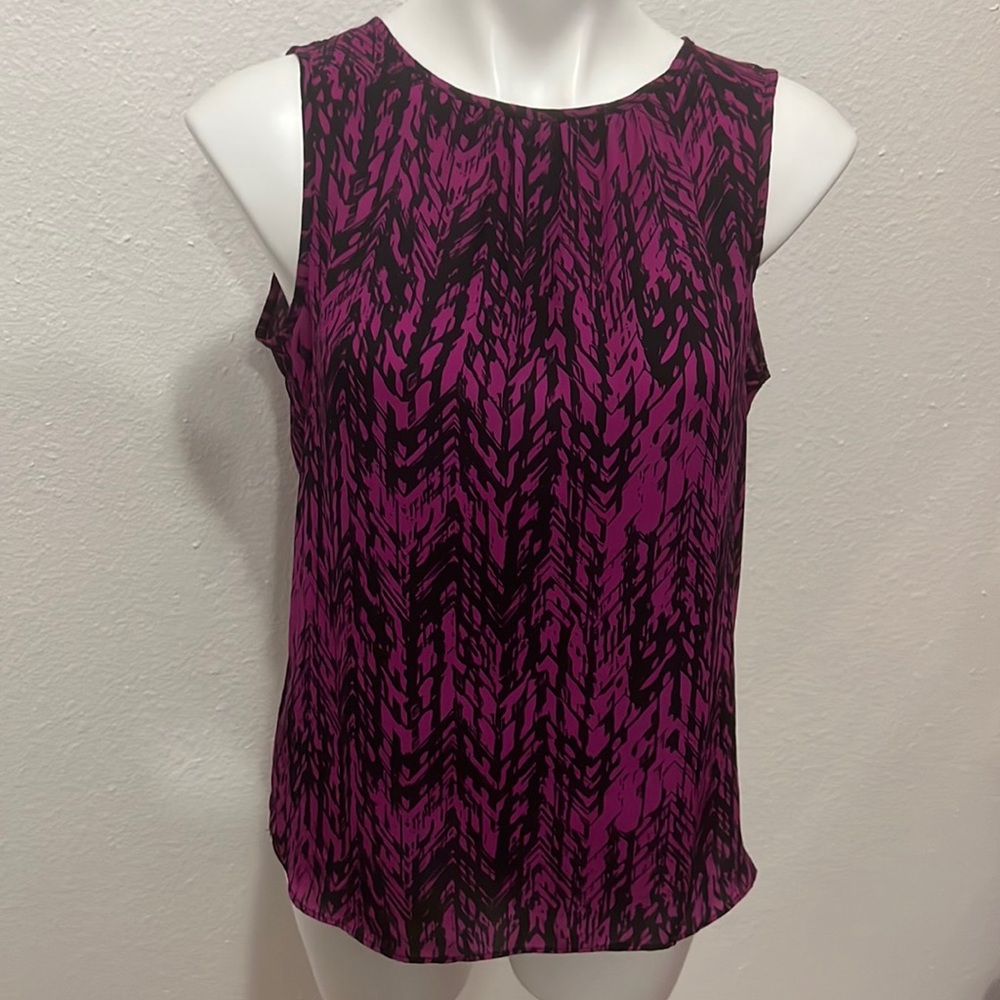 Apt 9 Pink & Black Sleeveless Top (Medium)